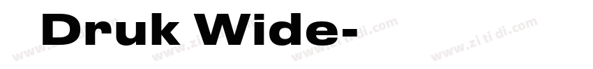 称 Druk Wide字体转换